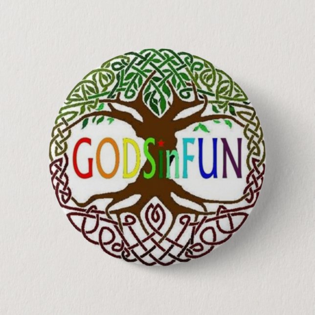 Badge Rond 5 Cm GODSinFUN  (Devant)