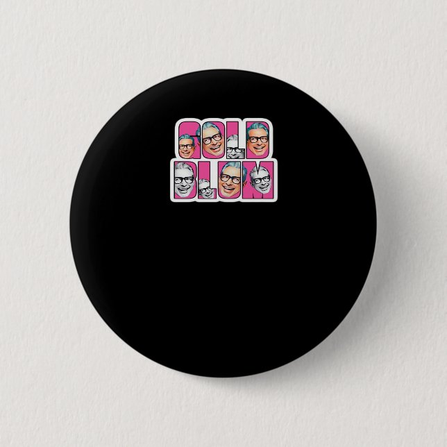 Badge Rond 5 Cm Goldblum Peekaboo (Devant)