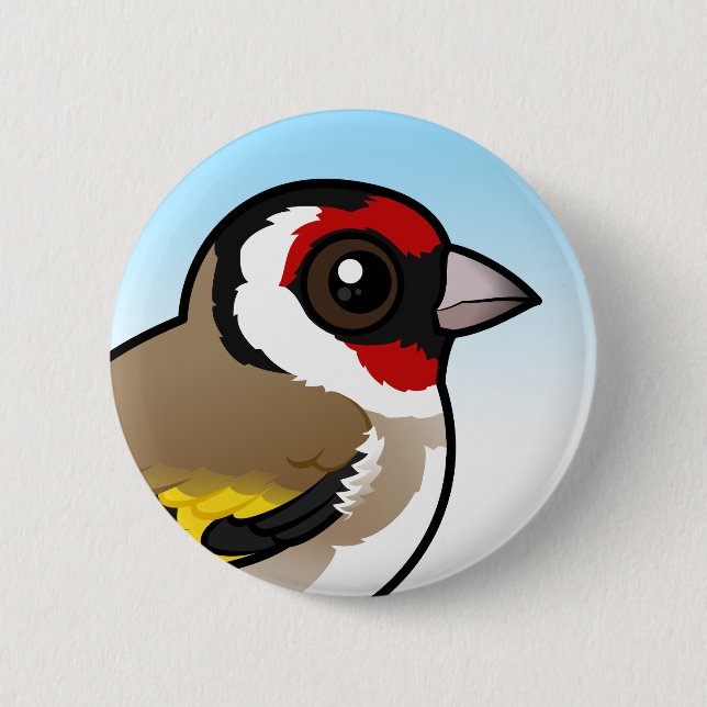 Badge Rond 5 Cm Goldfinch européen (Devant)
