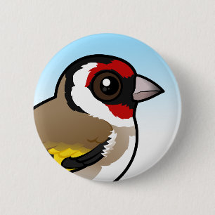 Badge Rond 5 Cm Goldfinch européen