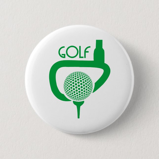 Badge Rond 5 Cm Golf (Devant)