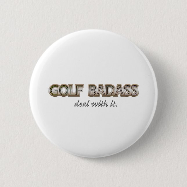 BADGE ROND 5 CM GOLF (Devant)