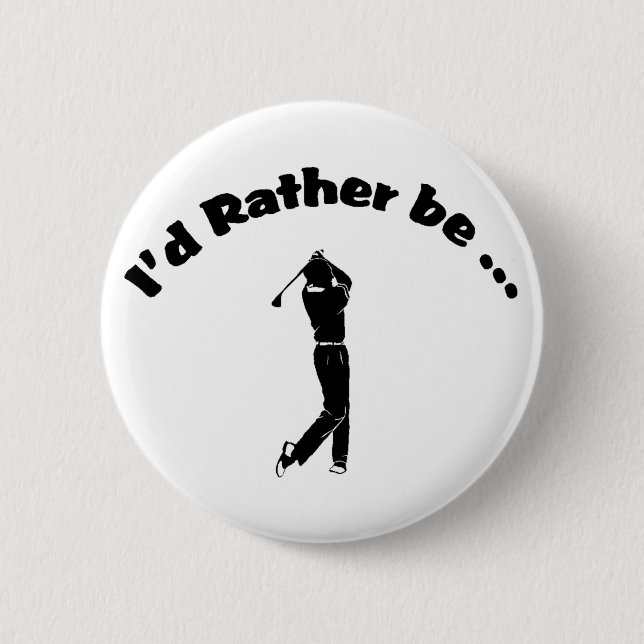 Badge Rond 5 Cm Golf (Devant)