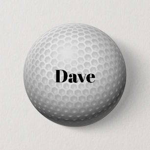 Badge Rond 5 Cm Golf Ball Modèle, personnalisable,