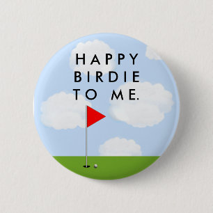 Badge Rond 5 Cm Golf Birdie