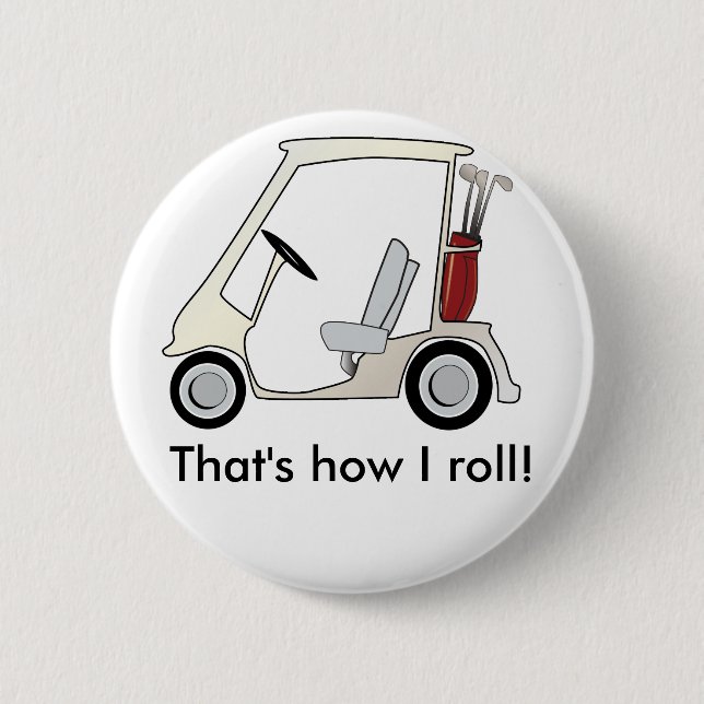 Badge Rond 5 Cm golf_cart (Devant)