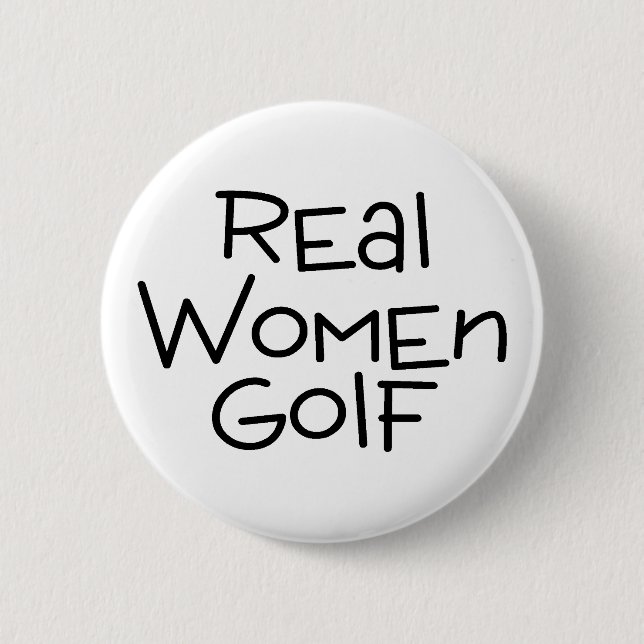 Badge Rond 5 Cm Golf de vraies femmes (Devant)