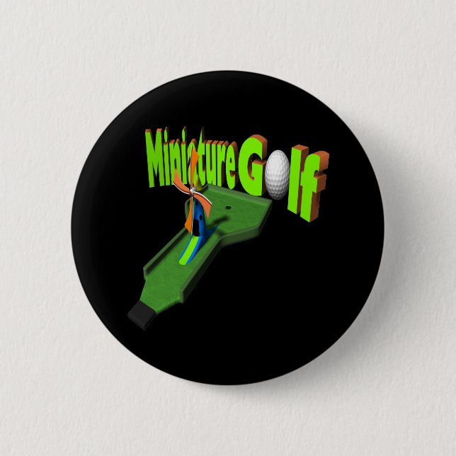 Badge Rond 5 Cm Golf miniature (Devant)