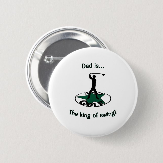 Badge Rond 5 Cm Golf - un jeu merveilleux   (Devant & derrière)