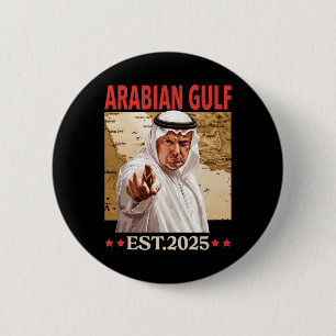 Badge Rond 5 Cm Golfe d'Arabie Rétro Arabe Golfe d'Arabie Amusant