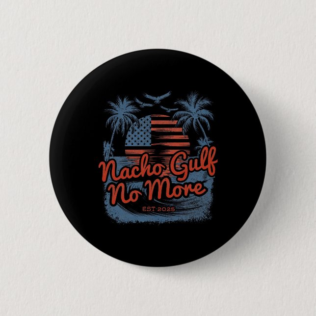 Badge Rond 5 Cm Golfe des États-Unis d'Amérique Est 2025  (Devant)