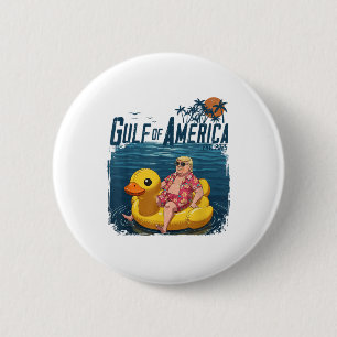 Badge Rond 5 Cm Golfe Des Etats-Unis Est 2025 4 juillet Trump Chil