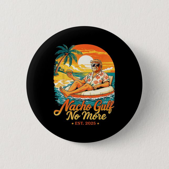 Badge Rond 5 Cm Golfe Nacho Plus de golfe des États-Unis Ét 2025  (Devant)