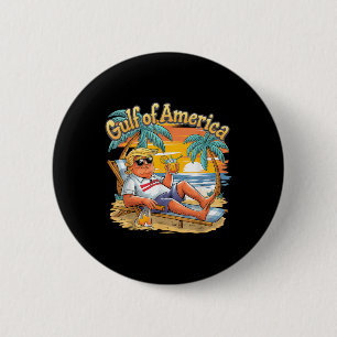 Badge Rond 5 Cm Golfe Retro Of America Est 2025 Vintage Beach Vaca