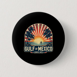 Badge Rond 5 Cm Golfe Vintage Rétro Du Mexique Depuis 1672