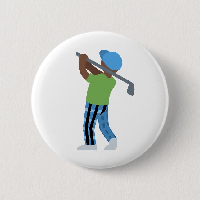 Badge Rond 5 Cm golfeur (Devant)
