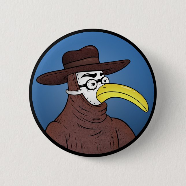 Badge Rond 5 Cm GomerBlog (Devant)