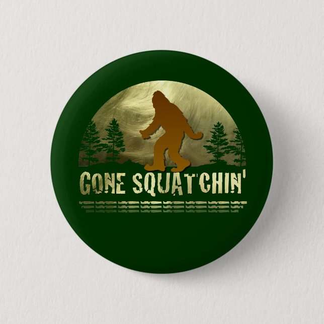 Badge Rond 5 Cm Gone Squatchine (Devant)