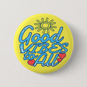 Badge Rond 5 Cm Good Vibes à tous