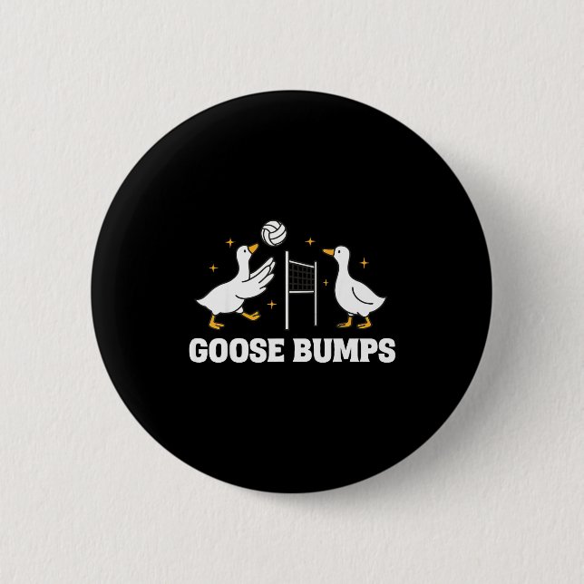 Badge Rond 5 Cm Goose Bumps Volleyball  (Devant)