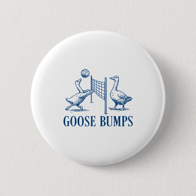Badge Rond 5 Cm Goose Bumps Volleyball  (Devant)