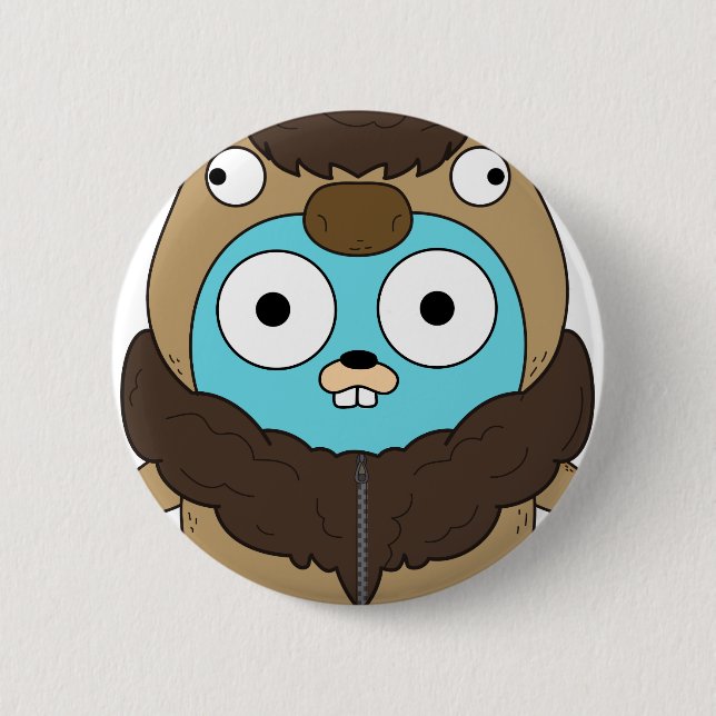 Badge Rond 5 Cm Gopher de Buffalo (Devant)