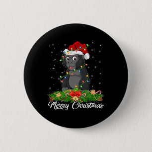 Badge Rond 5 Cm Gorilla Amoureux des animaux Correspondant Santa C