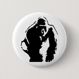 Badge Rond 5 Cm Gorilla Pop Art