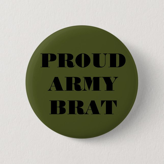 Badge Rond 5 Cm Gosse fier d'armée de bouton (Devant)