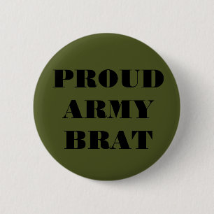Badge Rond 5 Cm Gosse fier d'armée de bouton