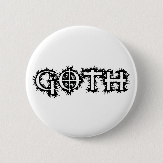 Badge Rond 5 Cm Goth (Devant)