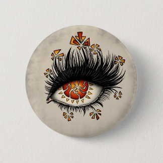 Badge Rond 5 Cm Goth étrange oeil art sorcier