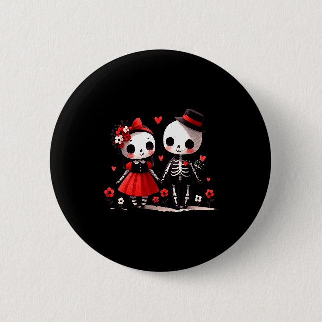 Badge Rond 5 Cm Gothic Valentine  (Devant)