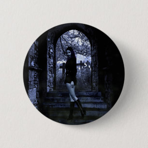 Badge Rond 5 Cm Gothique Girls Le bouton Crypt
