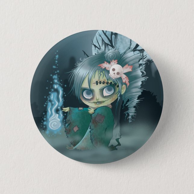 Badge Rond 5 Cm Gothique mort (Devant)