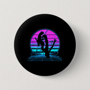Badge Rond 5 Cm Gothique pastel vaporwave d'escalade d'arbre