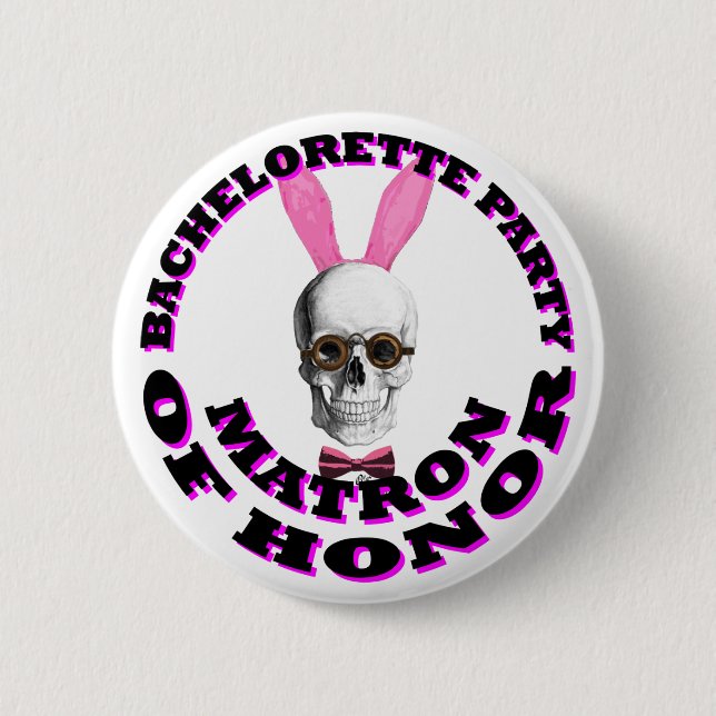Badge Rond 5 Cm Gothique Steampunk matron d'honneur (Devant)