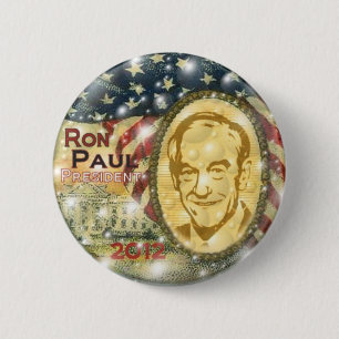 Badge Rond 5 Cm Goupille 2012 de Ron Paul