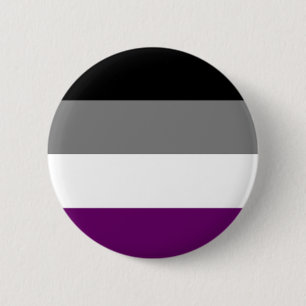 Badge Rond 5 Cm goupille asexuelle de fierté