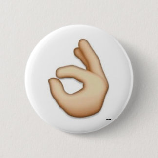 Badge Rond 5 Cm Goupille CORRECTE d'emoji