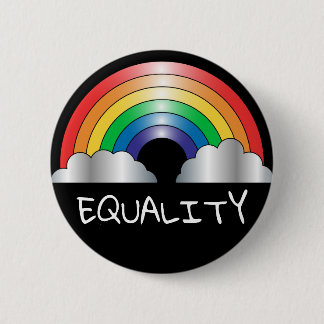 Badge Rond 5 Cm Goupille de bouton d'ÉGALITÉ d'arc-en-ciel