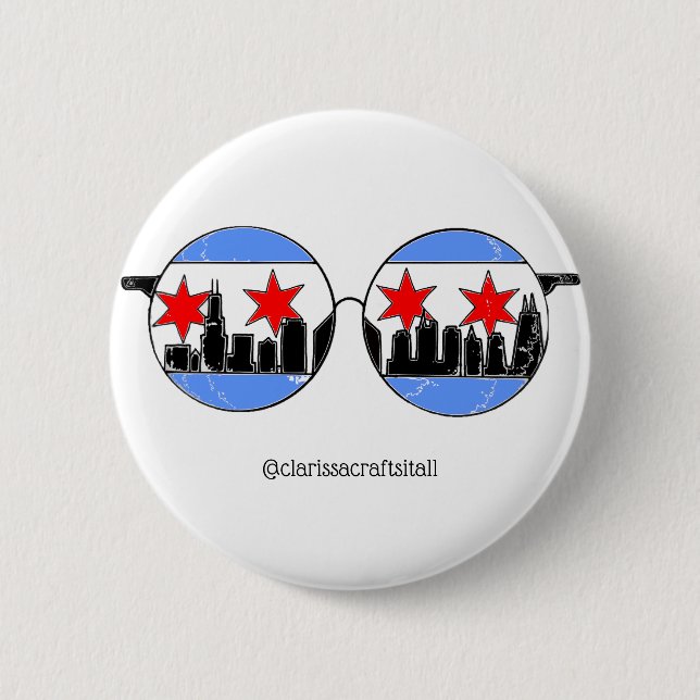Badge Rond 5 Cm goupille de chicaGOggles (Devant)