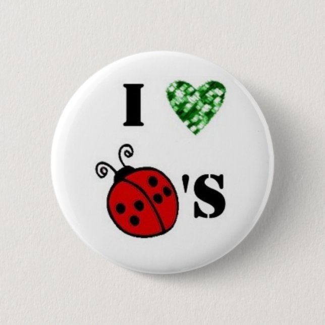 Badge Rond 5 Cm Goupille de coccinelle (Devant)