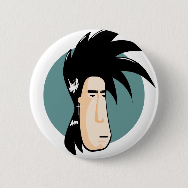 Badge Rond 5 Cm goupille de darkface (Devant)