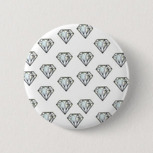 Badge Rond 5 Cm goupille de diamant