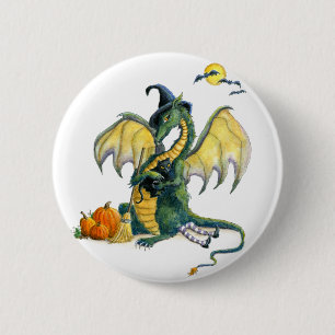Badge Rond 5 Cm Goupille de dragon de Halloween