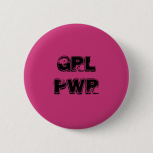 Badge Rond 5 Cm Goupille de GRL PWR