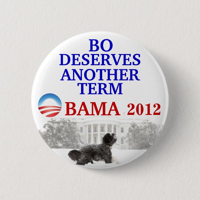 Badge Rond 5 Cm Goupille de la BO Obama 2012 (Devant)