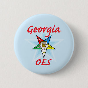 Badge Rond 5 Cm Goupille de la Géorgie OES