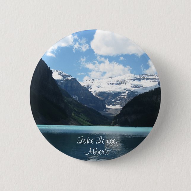 Badge Rond 5 Cm Goupille de Lake Louise, Alberta (Devant)